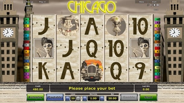 Chicago - символы игрового аппарате Символы игрового аппарата Chicago